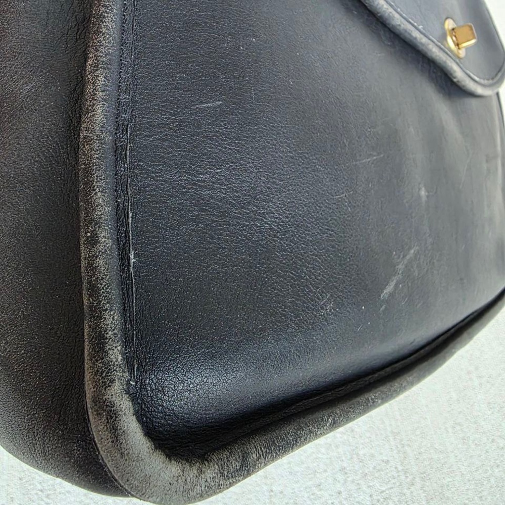 Vintage Coach 5265 Black Leather Briefcase Messenger Bag – Made in USA, 1995 - Picture 9 of 15
